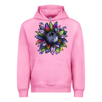 Fuchsia Pink blueberry sunflower Urban Hoodie - texasbilliewilder