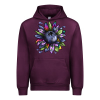 Mauve Wine blueberry sunflower Urban Hoodie - texasbilliewilder