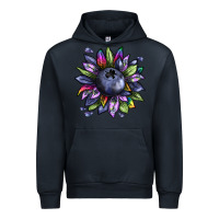 Navy blueberry sunflower Urban Hoodie - texasbilliewilder