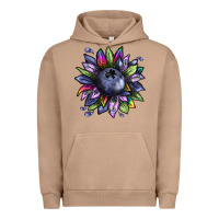 Pigment Burro blueberry sunflower Urban Hoodie - texasbilliewilder