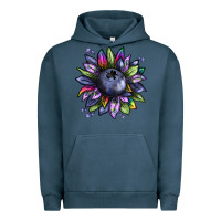 Pigment Midnight Navy blueberry sunflower Urban Hoodie - texasbilliewilder