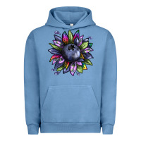 Pigment Pebble Blue blueberry sunflower Urban Hoodie - texasbilliewilder