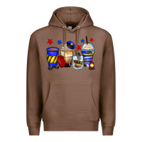 Chestnut police coffee cups Premium Hoodie - Zillion Design Studio