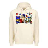 Sandshell police coffee cups Premium Hoodie - Zillion Design Studio