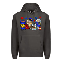 Smoke police coffee cups Premium Hoodie - Zillion Design Studio