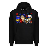 Black police coffee cups Premium Hoodie - Zillion Design Studio