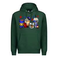 Sports Green police coffee cups Premium Hoodie - Zillion Design Studio