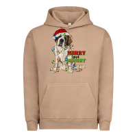 Pigment Burro merry and bright saint bernard Urban Hoodie - RanaPortraitStore