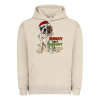 Pigment French Oak merry and bright saint bernard Urban Hoodie - RanaPortraitStore