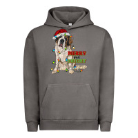 Pigment Tornado merry and bright saint bernard Urban Hoodie - RanaPortraitStore