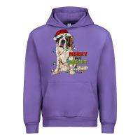 Tulip merry and bright saint bernard Urban Hoodie - RanaPortraitStore