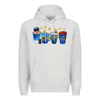 Dove Grey police coffee cups Premium Hoodie - texasbilliewilder