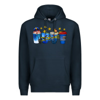 Navy police coffee cups Premium Hoodie - texasbilliewilder