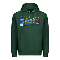 Sports Green police coffee cups Premium Hoodie - texasbilliewilder