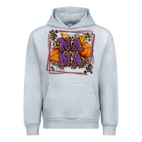 Heather Grey basketball nana with leopard Urban Hoodie - Zillion Design Studio