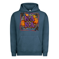 Pigment Midnight Navy basketball nana with leopard Urban Hoodie - Zillion Design Studio