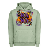 Pigment Oil Green basketball nana with leopard Urban Hoodie - Zillion Design Studio