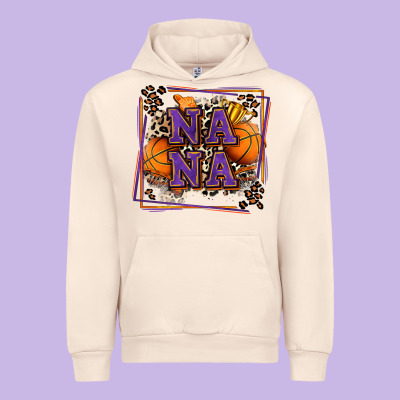 Basketball Nana With Leopard Urban Hoodie Designed By Zillion Design Studio