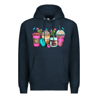 Navy mother's day coffee cups Premium Hoodie - Zillion Design Studio