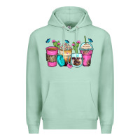 Seafoam mother's day coffee cups Premium Hoodie - Zillion Design Studio