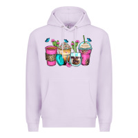Lilac mother's day coffee cups Premium Hoodie - Zillion Design Studio