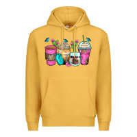 Mustard mother's day coffee cups Premium Hoodie - Zillion Design Studio