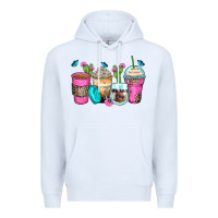 White mother's day coffee cups Premium Hoodie - Zillion Design Studio