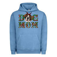 Pigment Pebble Blue christmas st. bernard dog mom Urban Hoodie - RanaPortraitStore
