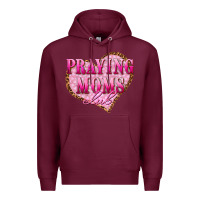 Burgundy praying moms club Premium Hoodie - texasbilliewilder