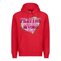 Red praying moms club Premium Hoodie - texasbilliewilder