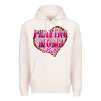 Pale Pink praying moms club Premium Hoodie - texasbilliewilder