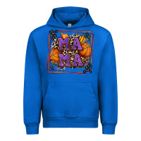 Cobalt basketball mama with leopard Urban Hoodie - Zillion Design Studio