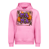 Fuchsia Pink basketball mama with leopard Urban Hoodie - Zillion Design Studio