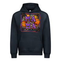 Navy basketball mama with leopard Urban Hoodie - Zillion Design Studio