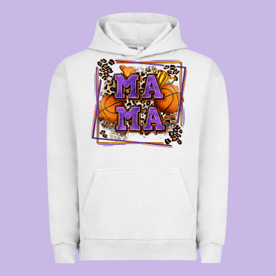 Basketball Mama With Leopard Urban Hoodie Designed By Zillion Design Studio