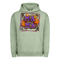 Pigment Oil Green basketball mama with leopard Urban Hoodie - Zillion Design Studio