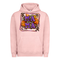 Pigment Salmon basketball mama with leopard Urban Hoodie - Zillion Design Studio