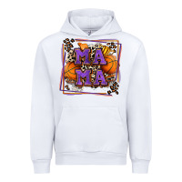 White basketball mama with leopard Urban Hoodie - Zillion Design Studio