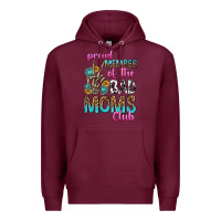 Burgundy proud member of the bad moms club Premium Hoodie - texasbilliewilder