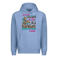 Colony Blue proud member of the bad moms club Premium Hoodie - texasbilliewilder