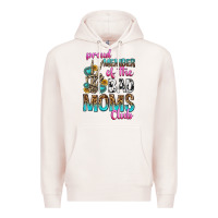 Pale Pink proud member of the bad moms club Premium Hoodie - texasbilliewilder