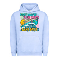 Pigment Grape Ice boat waves sun rays lake days Urban Hoodie - texasbilliewilder