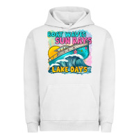 Pigment Lunar Rock boat waves sun rays lake days Urban Hoodie - texasbilliewilder