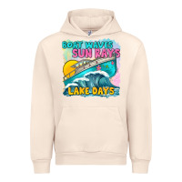 Sandshell boat waves sun rays lake days Urban Hoodie - texasbilliewilder