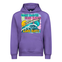 Tulip boat waves sun rays lake days Urban Hoodie - texasbilliewilder