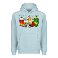 Blue Mist juneteenth coffee cups Premium Hoodie - Zillion Design Studio