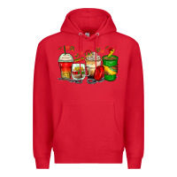 Red juneteenth coffee cups Premium Hoodie - Zillion Design Studio
