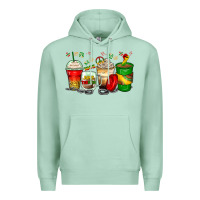 Seafoam juneteenth coffee cups Premium Hoodie - Zillion Design Studio