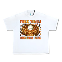 White Thick Thighs Pumpkin Pies Urban Heavy Tee - Artiststas