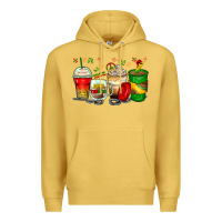 Antique Gold juneteenth coffee cups Premium Hoodie - Zillion Design Studio
